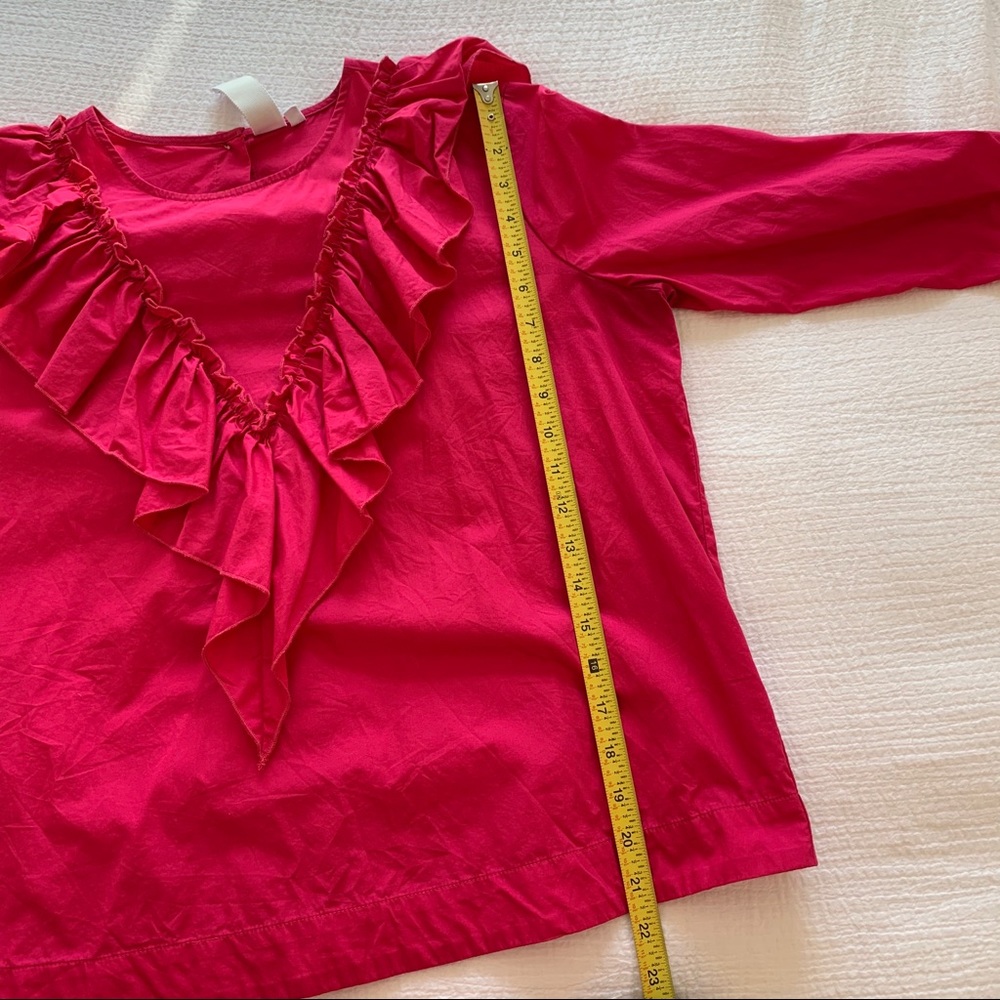 Guest Editor Ruffle Blouse Button Up Top - Picture 11 of 11